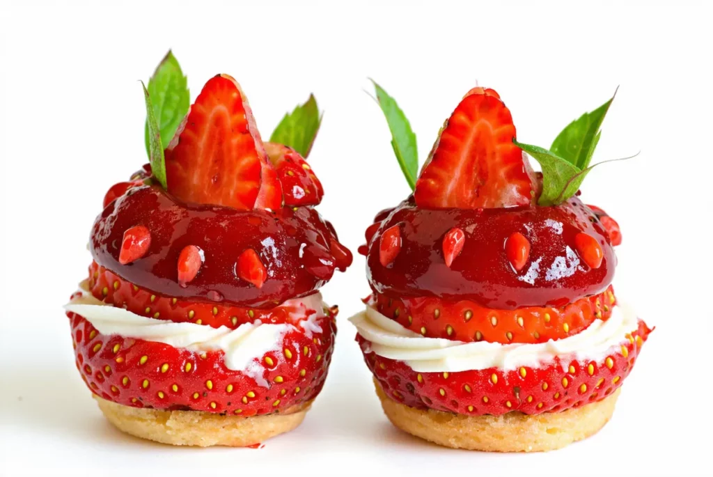 Fraisiers individuels revisités pour la Fête de la Fraise