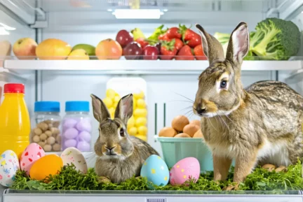 Pâques freestyle : le festin avec les restes du frigo (Une chasse aux trésors… dans le frigo !)