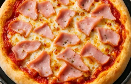 Pizza au jambon façon "maman pressée mais stylée"