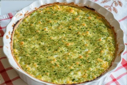 Clafoutis salé aux légumes verts “Oui, ça compte comme un dîner”