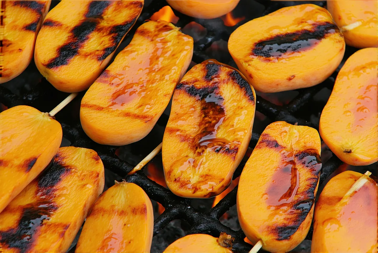 Recette des abricots rôtis au barbecue, romarin et miel