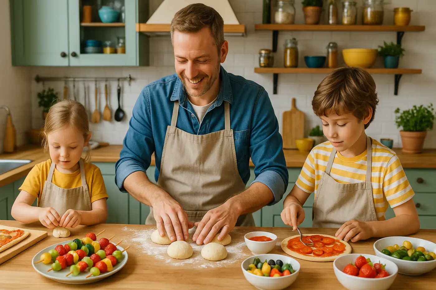 Cuisiner avec ses enfants : les recettes faciles et ludiques pour les occuper en cuisine