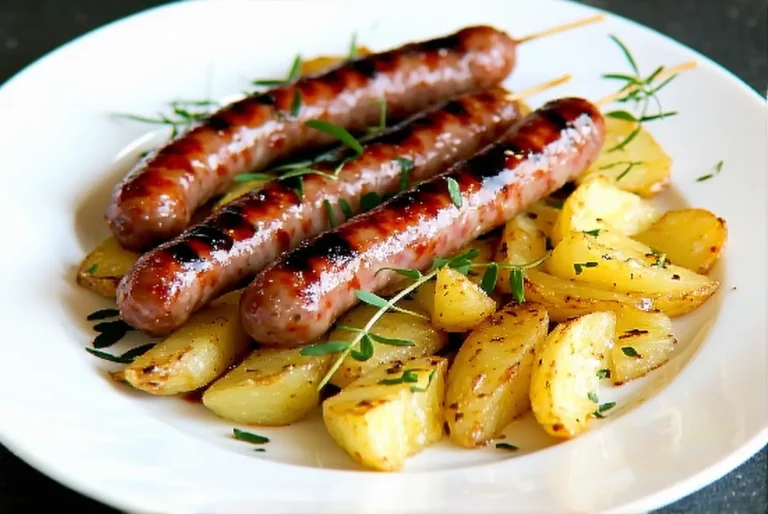 Saucisse et pommes de terre : recette familiale