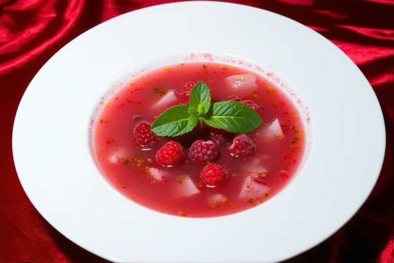 Soupe de champagne aux framboises à faire chez soi