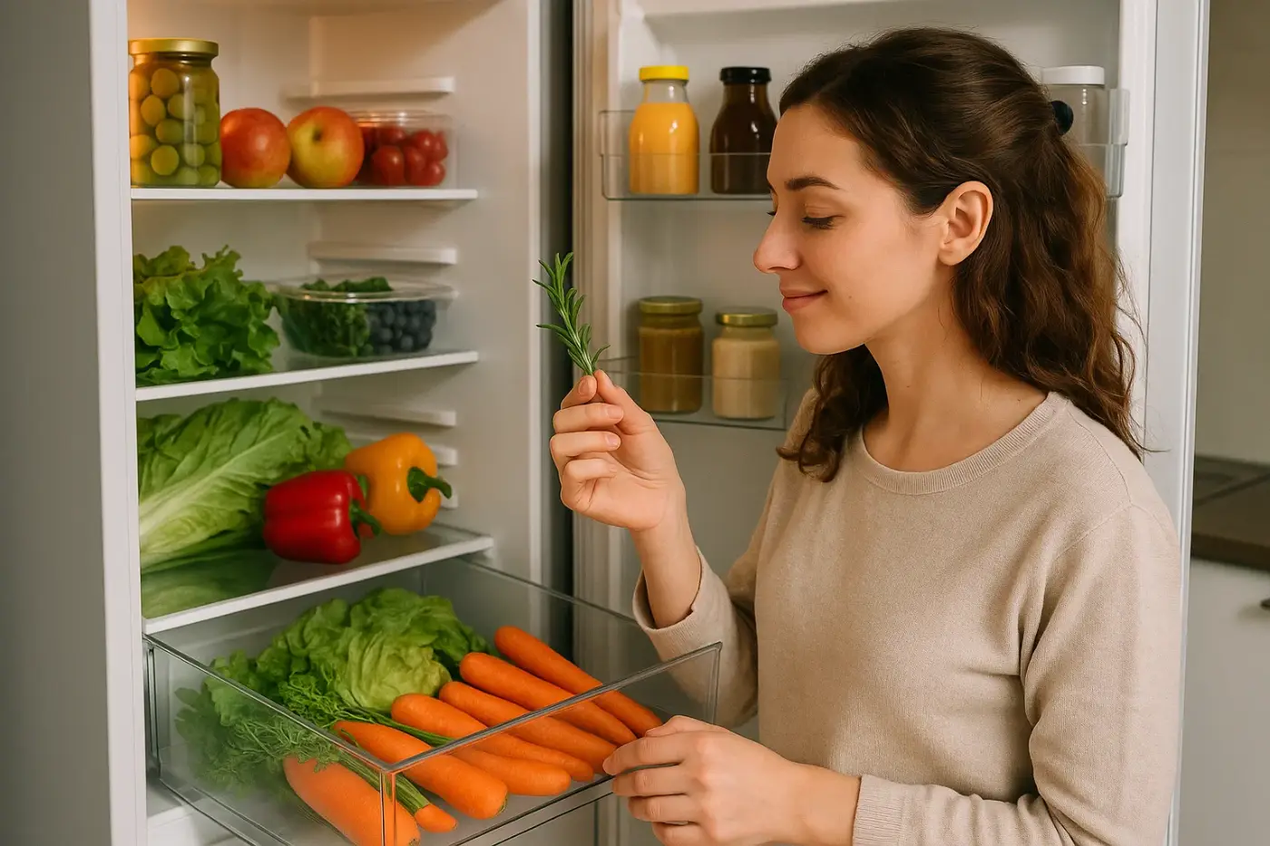Un simple aromate dans le bac à légumes : l’astuce anti-gaspi à connaître absolument