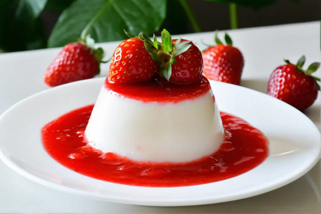 Panna cotta express au coulis de fraises : ready en 15 minutes pour vos dîners d'été
