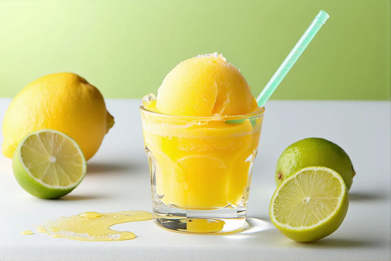 Sorbet citron-verveine : la fraîcheur acidulée qui nettoie le palais