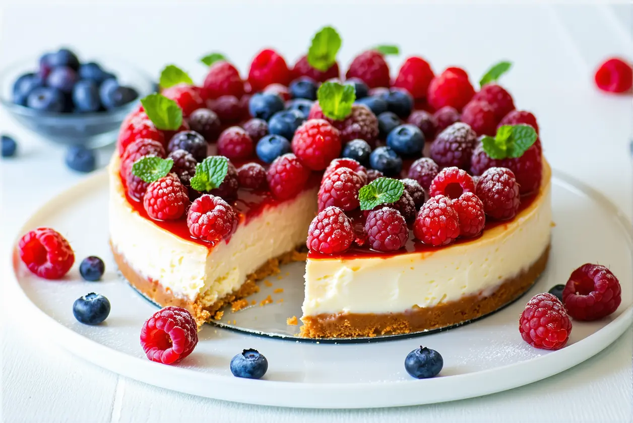 Comment réaliser un cheesecake sans cuisson aux fruits rouges de saison ?