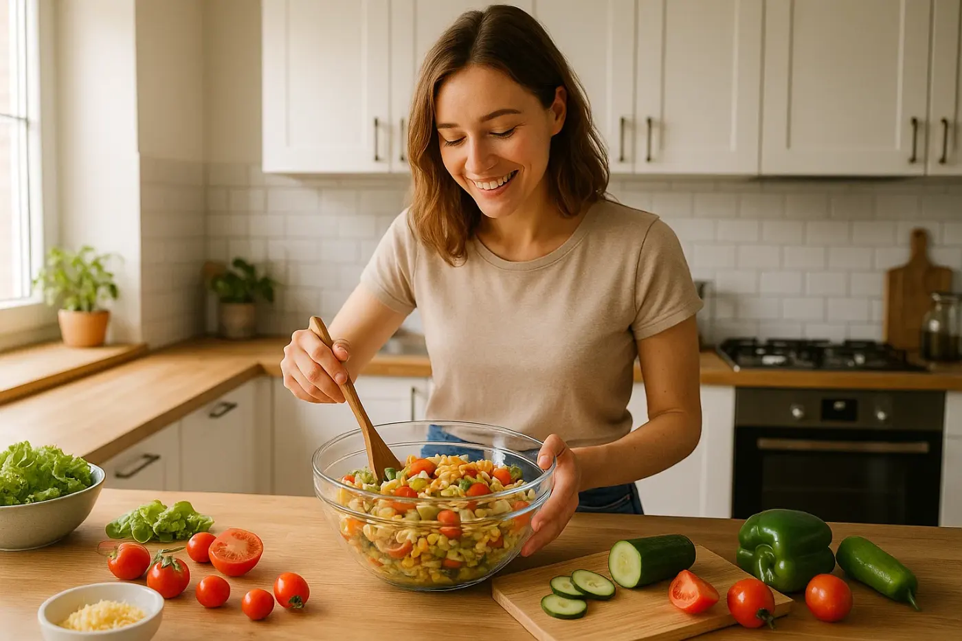 La salade de pâtes anti-gaspi avec tous vos restes de frigo