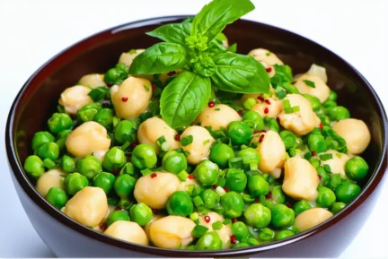 Salade de pois chiches façon méditerranéenne, ultra rapide