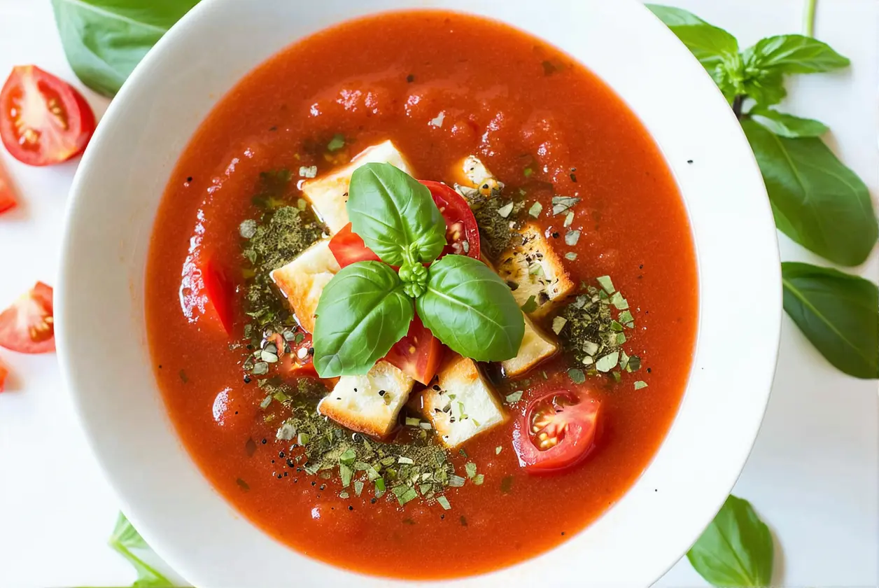 Gaspacho express de tomates et pastèque – frais, surprenant et hydratant pour l’été