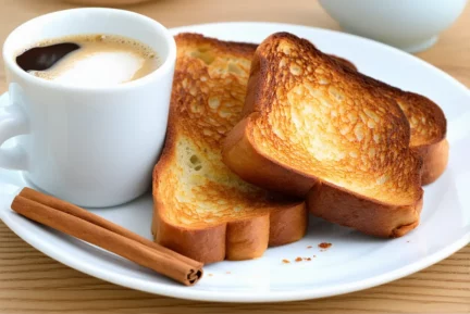 Pain perdu express au lait végétal et cannelle – idéal pour recycler du pain rassis