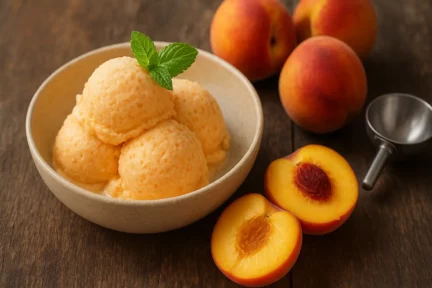 Glace minute aux pêches : 3 ingrédients et pas besoin de sorbetière