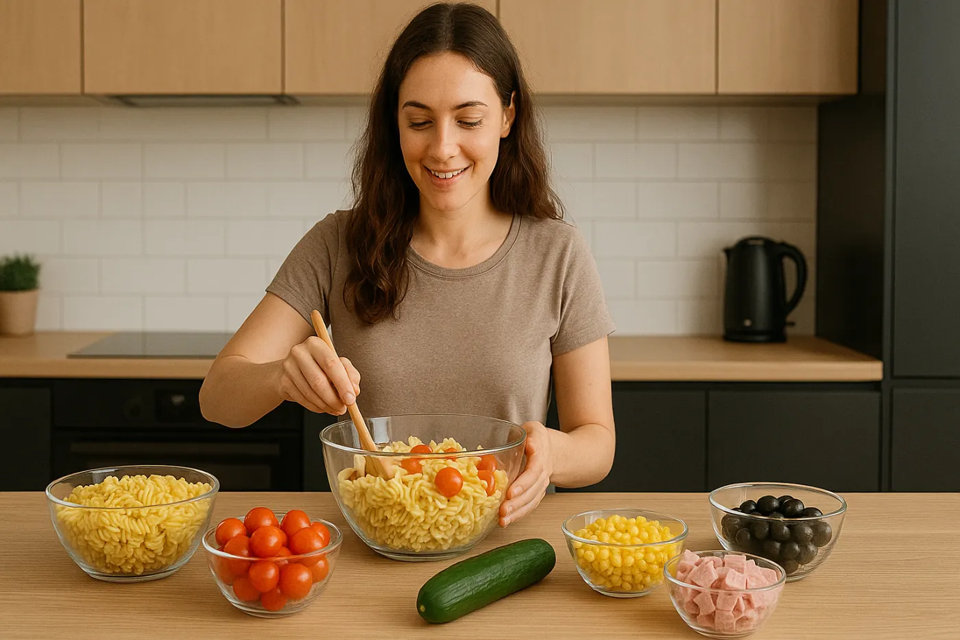 Cette salade de pâtes froide a sauvé tous mes dîners d'été (et mes enfants en redemandent !)