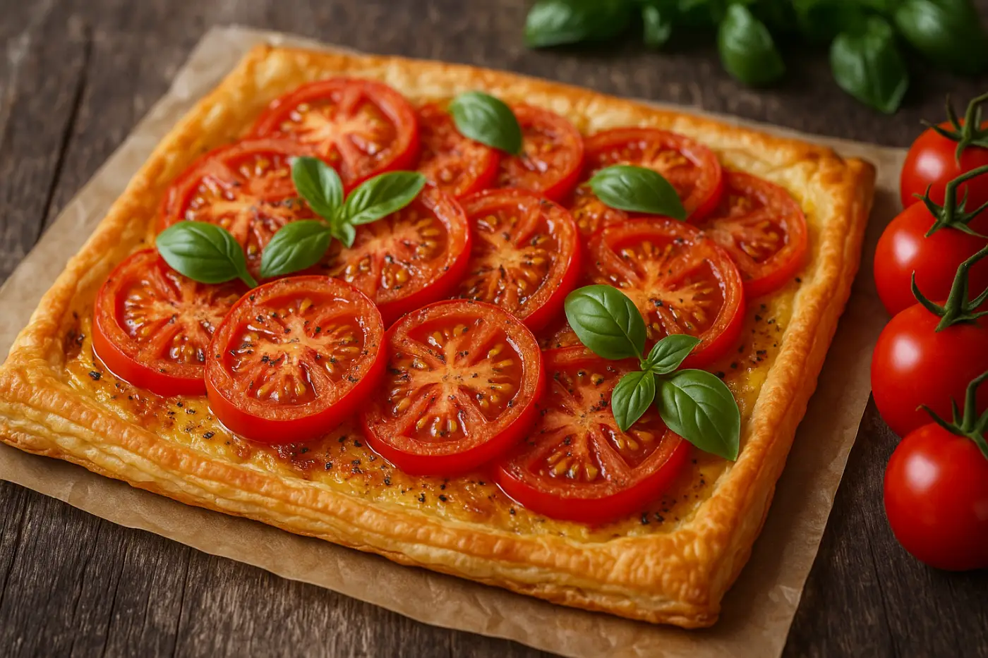 Tarte fine aux tomates du jardin : la recette express qui plaît à tout le monde