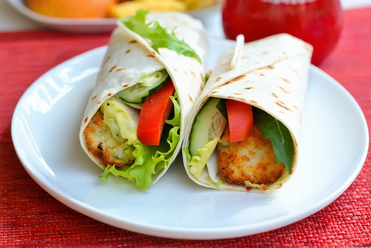 Wraps maison aux crudités croquantes : une idée lunchbox saine pour vos enfants