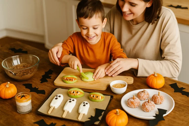 Atelier cuisine parent-enfant : 3 recettes d'Halloween sans cuisson
