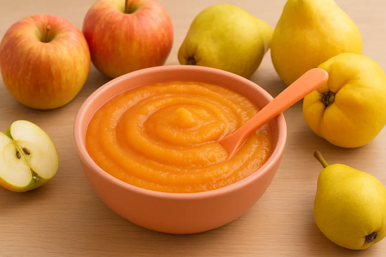 Compote pomme-poire-coing : la recette irrésistible et facile pour bébé