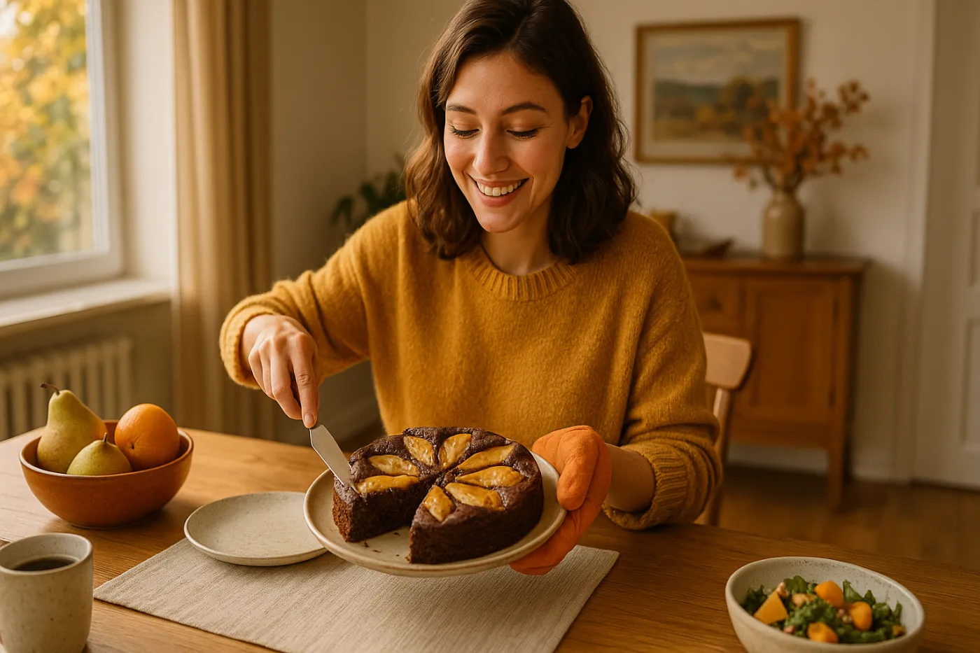 Gâteau poires chocolat
