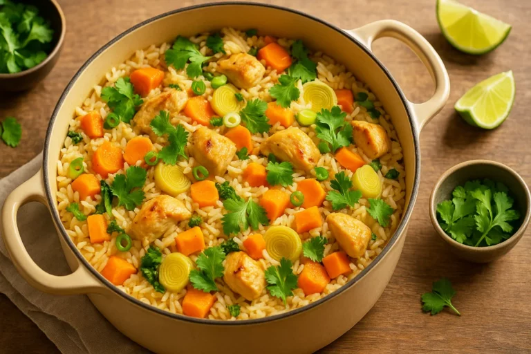 One pot rice façon Thaï : riz coco, légumes d'hiver et poulet, la recette tout-en-un à faire le dimanche