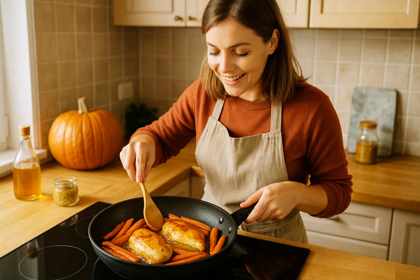 Recette du poulet express miel & moutarde