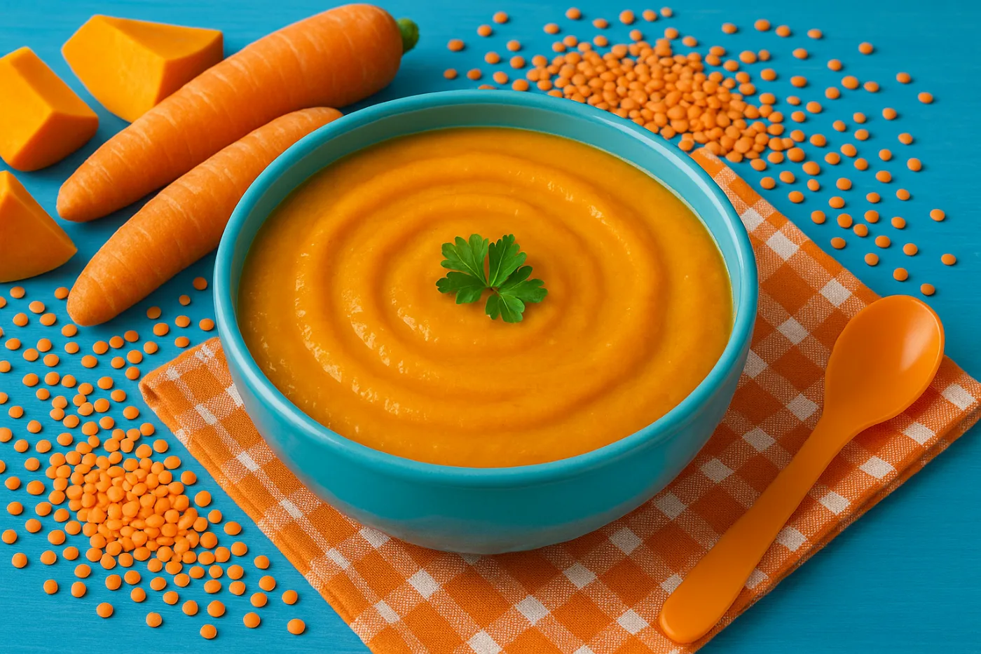 Velouté cocooning : le savoureux mélange automnal parfait pour bébé