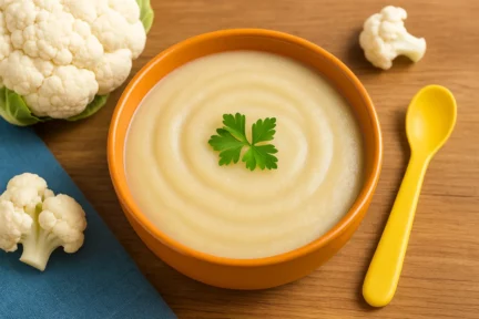 Velouté onctueux de chou-fleur : la recette parfaite pour votre bébé de 6-8 Mois