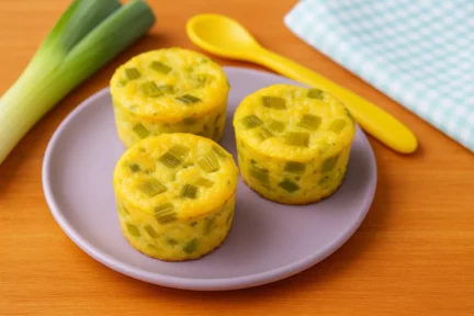 Flans de poireau: des délicieux morceaux fondants pour bébé gourmand
