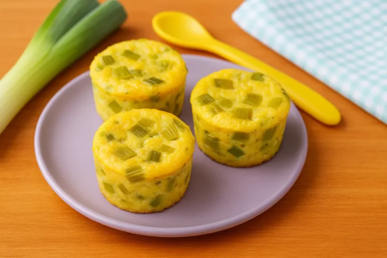 Flans de poireau: des délicieux morceaux fondants pour bébé gourmand