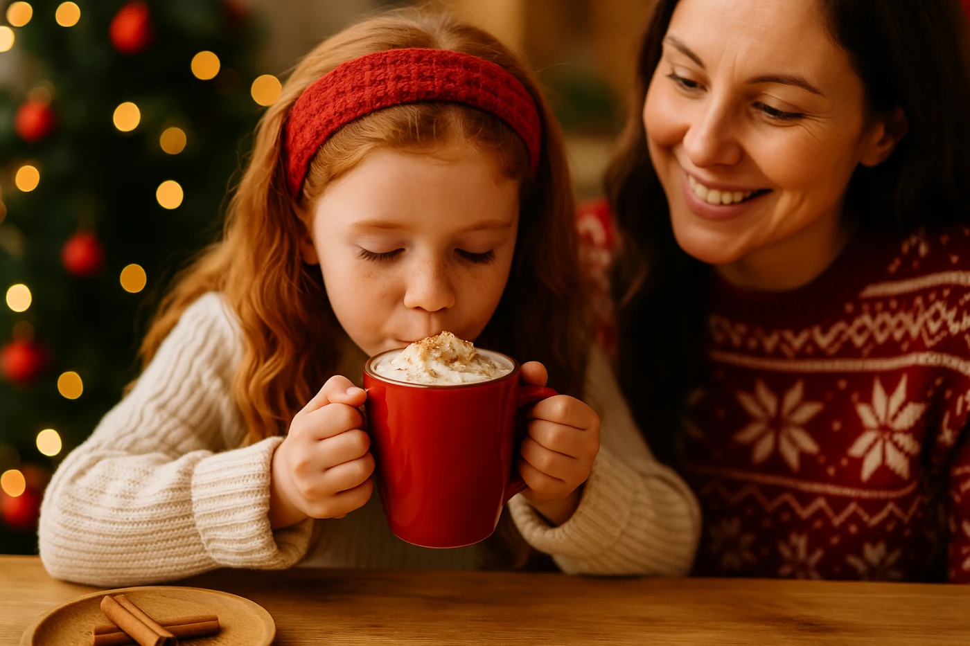Chocolat chaud healthy de Noël à la cannelle : la boisson réconfortante sans sucre ajouté que les enfants réclament