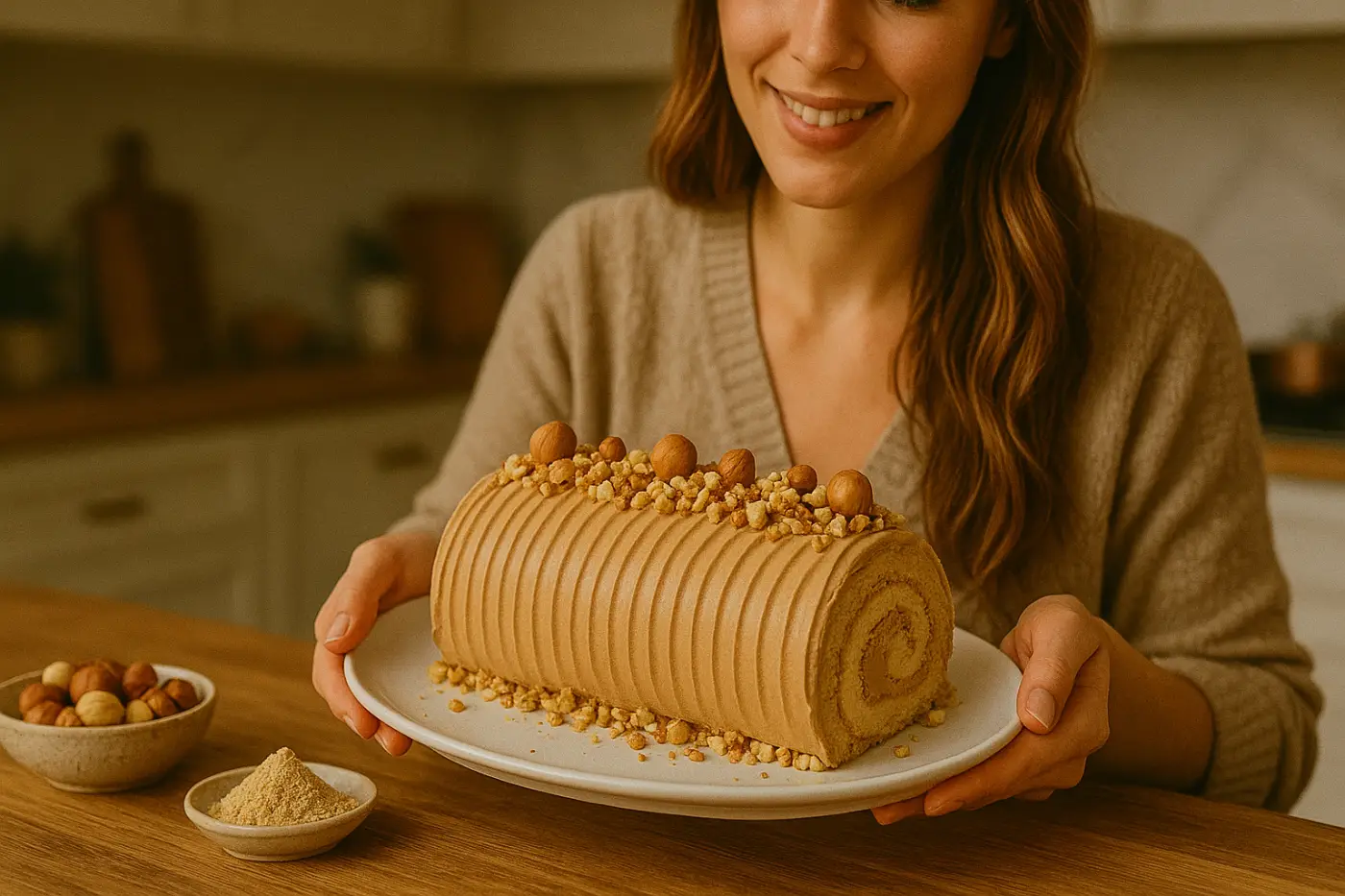 La bûche praliné-noisette express : mon sauveur des préparations de dernière minute